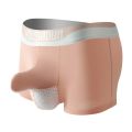 【Factory-direct】 Man Intimates Men Breathable Mesh Sleeve Brief Boxer Shorts Comfortable Soft Seamless Elephant Nose Underwear.