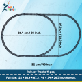 Rail King - Intelligent Classical Express Train Track Playset Toy for Children - Fun and Educational Car Toy for Hours of Entertainment.