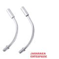 Bicycle Break Pipe Alloy 110 Degrees Bend Wire Guide Pipe Hose Js Cycling Supplies for Mountain Bike V Brake Noodles Cable Reduce Friction Brake Line 2 pcs. 