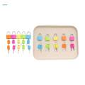 5 Pieces Montessori Material Color Matching Lock Set for Children Toddlers.