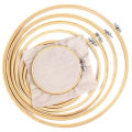 【Free-delivery】 Bamboo Frame Embroidery Hoop Ring DIY Embroidery Painting Stitch Kit Round Bamboo Frame Sewing Tools Home Decor GAOHANG. 