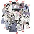 10/70Pcs Night by the Water Cartoon BL Anime Stickers Cute Laptop Case Skateboard Notebook DIY Decor Cosplay Couples Gift.