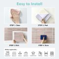 3D Peel and Stick Pink Tile Kitchen Splash Back Tile Sticker 3D Wall Sticker Self-adhesive Wall Panel Waterproof. 