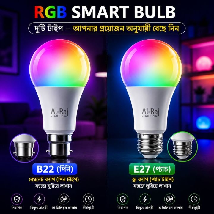 Smart%20LED%20Bulb%2010W%20RGB+CCT%20with%20App%20Control,%20Bluetooth/Tuya%20Compatible,%20Dimmable%20Home%20Lighting%20Al-Raj%20Lighting%20-%20Image%206