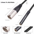 3.5mm Female To XLR Male Stereo Audio Adapter Mini Jack Female To XLR Male Connector for Microphone Speaker Cable. 