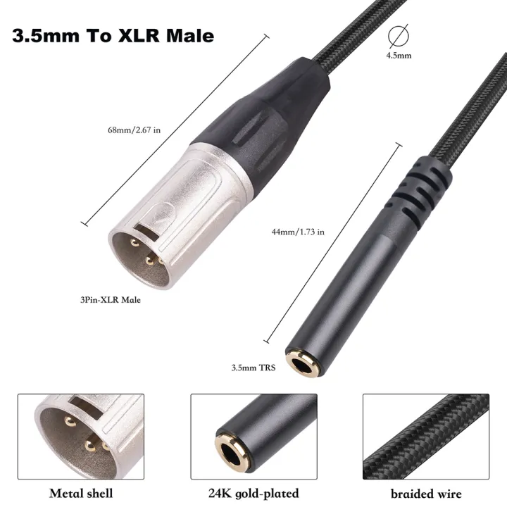 3.5mm%20Female%20To%20XLR%20Male%20Stereo%20Audio%20Adapter%20Mini%20Jack%20Female%20To%20XLR%20Male%20Connector%20for%20Microphone%20Speaker%20Cable%20-%20Image%206