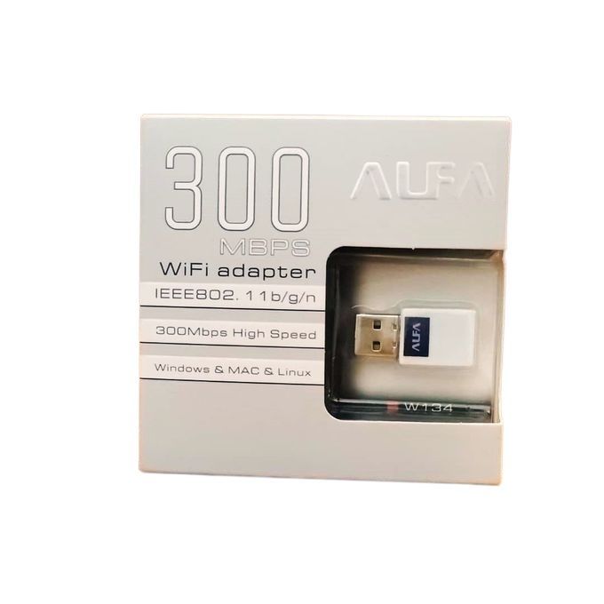 300mbps Wi-Fi Adapter IEEE802.11b/g/n-Alfa - WIFI RECIVER - WIFI DONGOL