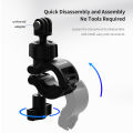 TELESIN DJ-HBM-001 Action Camera Handlebar Mount Motorcycle Bike Mount Bicycle Holder 360° Rotation 20mm-32mm Adjustable Diameter Replacement for GoPro Hero 9/8/7/6. 