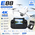 FLH E88 Mini Portable Drone HD Aerial Photography Smart Hover Helicopter 360° Flip Remote Control Quadcopter Toy RC Dron For Kids. 