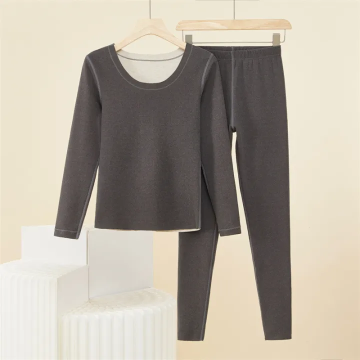 Thermal%20underwear%20ladies%20suit,%20wool%20silk%20thickened%20round%20neck%20cation%20autumn%20coat%20autumn%20pants%20base%20integrated%20winter%20pajamas%20-%20Image%205