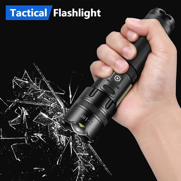 Super%20Powerful%20Flashlight%20XHP120%20LED%20Rechargeable%20Tactical%20Torch%20500m%20Strong%20Light%20Long-range%20Use%2018650%20Battery%20or%2026650%20Battery%20-%20Image%204