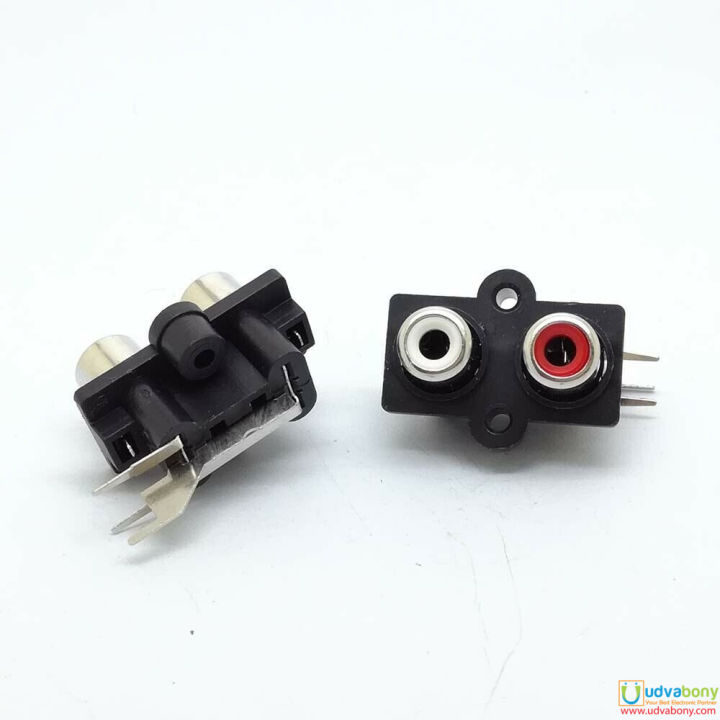 PCB%20Mount%20%20Jack%20AV/RCA%20Socket%202%20Position%20Female%20Connector-5Pcs%20-%20Image%205