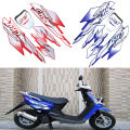 1 Set Motorcycle Whole Body Fairing Stickers Decals Red/Blue Scooter Decorative Emblem Logo Motorbike Badge For Yamaha BWS 100.