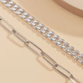 【Clearance sale】 Foot Ornaments Cuban Link Chain Simple Miami Ankle Ring Fashion Charm Women's Stacked Anklet. 