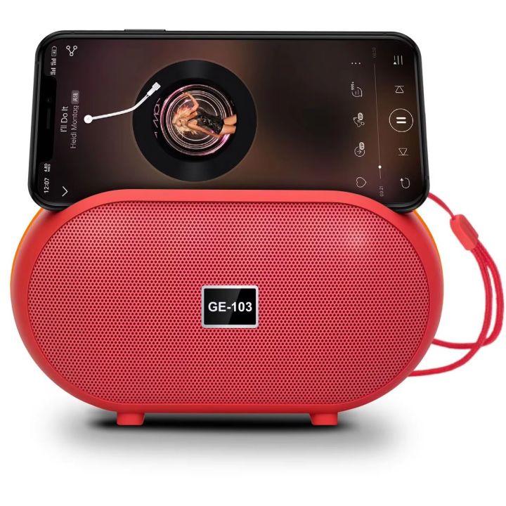 GE-103 Bluetooth, USB, SD Card Supported 7W Wireless Speaker With FM Radio