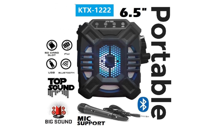 karokee%20Microphone%20gts-1222%20Portable%20Wireless%20Speaker%20MicroSD%20Card%20Pendrive%20FM%20Supported%20Big%20Bass%20-%20Bluetooth%20Speaker%20-%20Image%204