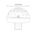 Voice Control Little Magic Ball Light Rgb Mobile Phone Android Apple Usb Magic Fan You Lantern Car Dj Stage Light. 