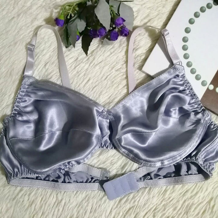 Single%20Layer%20Satin%20Silk%20Bra%20Women%20Girls%20Ultra-Thin%20Breathable%20Seamless%20Underwear%20Fashion%20Pure%20Color%20Large%20Size%20Mulberry%20Silk%20Bra%20-%20Image%202