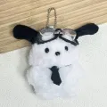 New Hoodie Pochacco Anime Sanrio Plush Keychain Cute Scarf Pochacco Children Car Pendant Keyring Kawaii Girls Bags Keychains Toy. 