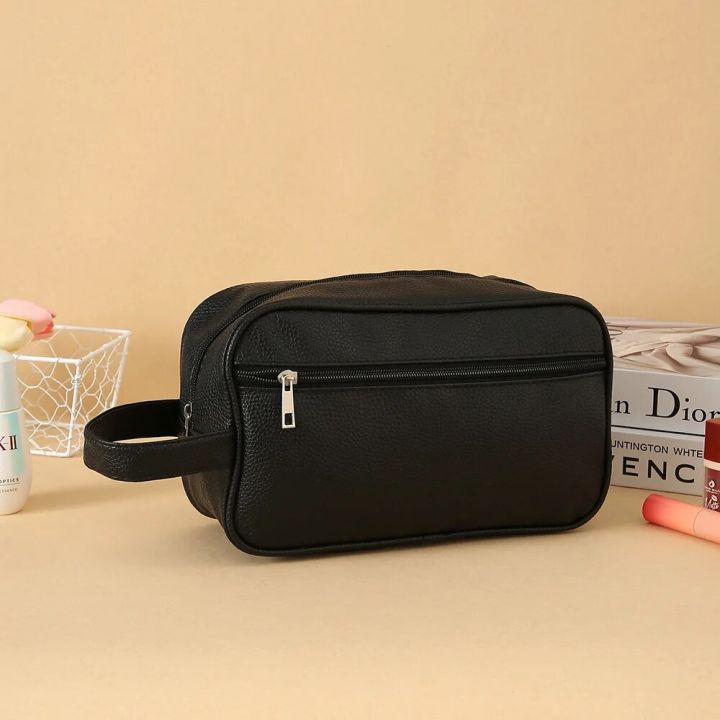 1pcs%20Mens%20Business%20Travel%20Bag%20Zipper%20Makeup%20Bags%20PU%20Leather%20Travel%20toiletry%20bag%20Cosmetics%20Organizer%20Storage%20Pouch%20Large%20Capacity%20-%20Image%203
