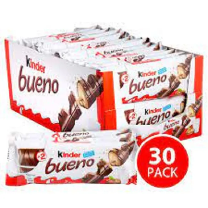 Kinder Bueno 2 Bars Pack 1 Box 30 Pcs - 43 G (Per Pcs)