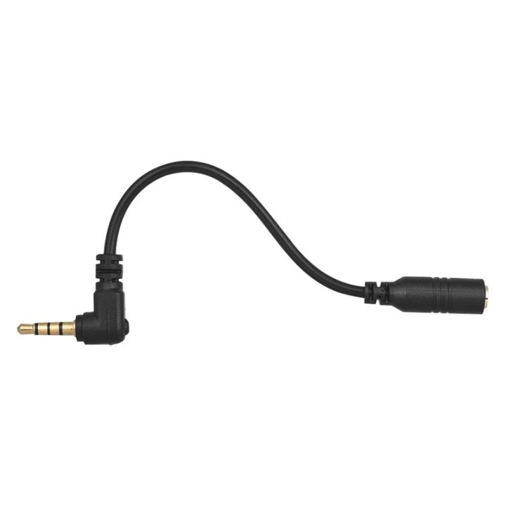 3.5mm%203%20Pole%20TRS%20Female%20to%204%20Pole%20TRRS%20Male%2090%20Degree%20Right%20Angled%20Microphone%20Adapter%20Cable%20Audio%20Stereo%20Mic%20Converter%20-%20Image%205