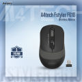 A4tech FG10 Fstyler Wireless Mouse - 2.4G Wireless Mouse - 2000 DPI - Grey/Blue/Orange. 