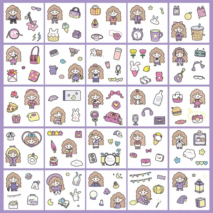 Momo's%20Diary%20Stationery%20Decoration%20Soft%20Cute%20Pattern%20Hand%20Account%20Sticker%20Set%20100%20Sheets%20-%20Image%208