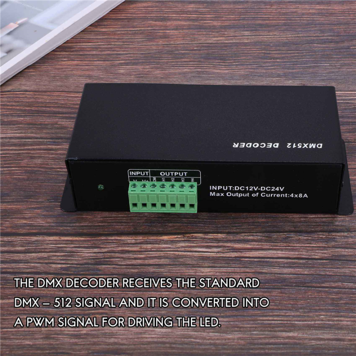 NXFDSIOZ%204X%20DMX%20512%204CH%20x%208A%20Decoder%20LED%20Controller%204%20Channel%20Driver%20RGBW%20LED%20Tape%20DC%2012V%20-%2024V%20-%20Image%207