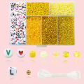 3mm 3500pcs Glass Beads Letter Beads 1Set For Jewelry Making DIY Necklace Pendant Bracelet. 