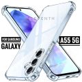 For Samsung Galaxy A55 5G Silicone Airbag cover Shockproof Transparent Protective Clear Back Cover TPU Case.