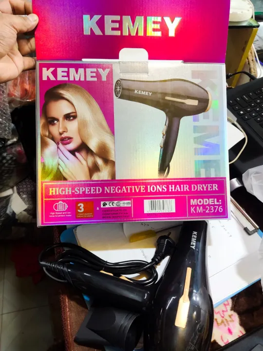 Kemey-KM-2376-%201000W%20(%202%20in%20!%20)%20Powerful-Professional-Heavy-Duty-Hair-Dryer-for-Unisex%20-%20Black%20-%20Image%208