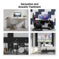 12Pack Acoustic Foam Panels Sound Proof Foam Panels with Self-Adhesive, 12X 12X 0.4Inch White. 