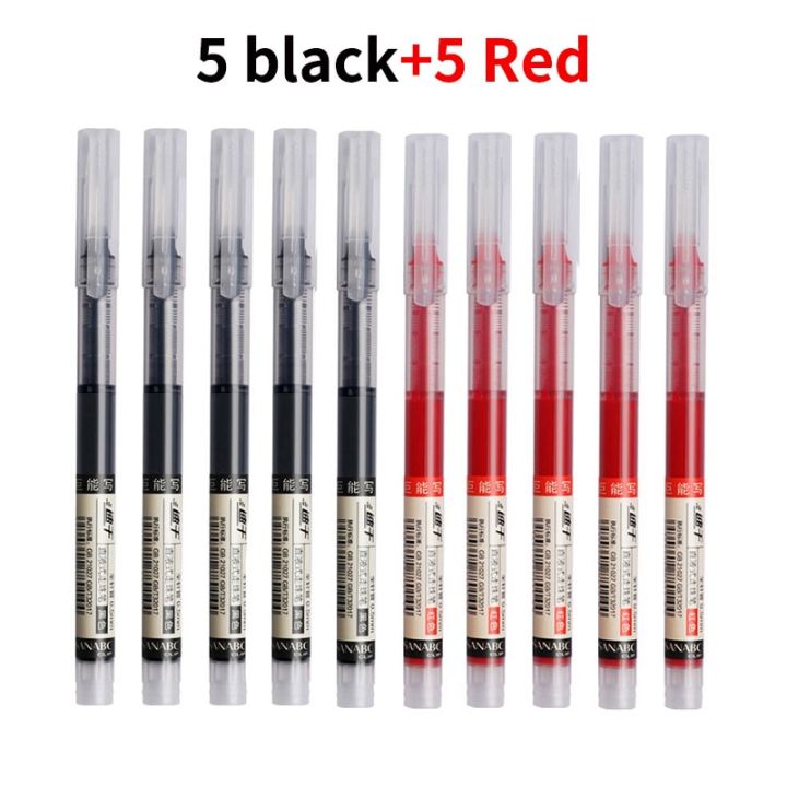 5/10%20Pcs%20Exam%20Signature%20Ballpoint%20Pen%200.5mm%20Black%20Blue%20Ink%20High%20Capacity%20Gel%20Pens%20For%20Writing%20School%20Office%20Stationery%20Supplies%20-%20Image%207