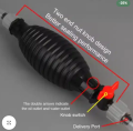 Portable Oil & Fuel Transfer Pump with 6feet Rubber pipe. 