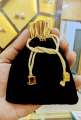 Royal Velvet Gift Pouch Bag 4/5 Inch 10pc – Premium Soft Velvet Pouch with Golden Drawstring | Ideal for Perfume, Jewelry, Wedding & Gift Packaging (Red & Black Colors). 