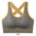 Imported Premium soft comfortable and breathable ladies underwear fashion seamless sports yoga padded bra for Women - One Piece. 