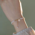 Pearl stylish Fortune Bracelet with Adjustable Bracelet. 