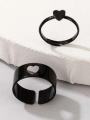 Finger Ring Heart/Moon/ Attrtive Couple Open Rings.