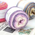 100g Rainbow Woollen Yarn New Soft Hand Woven Cake Yarn Hat Scarf Sweater Dyeing Crocheting Fancy Blend Yarn. 