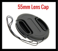 55mm Snap-On Lens Cap for Nikon D3400 D3500 D5600 AF-P 18-55mm for Sony A7 A7 II A7 III FE 28-70mm Lens Kit. 