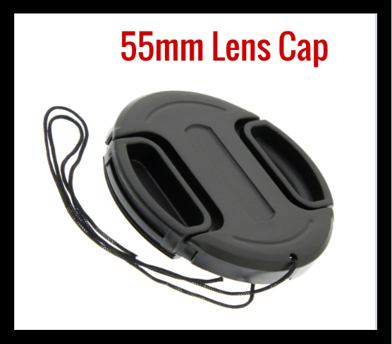 55mm Snap-On Lens Cap for Nikon D3400 D3500 D5600 AF-P 18-55mm for Sony A7 A7 II A7 III FE 28-70mm Lens Kit
