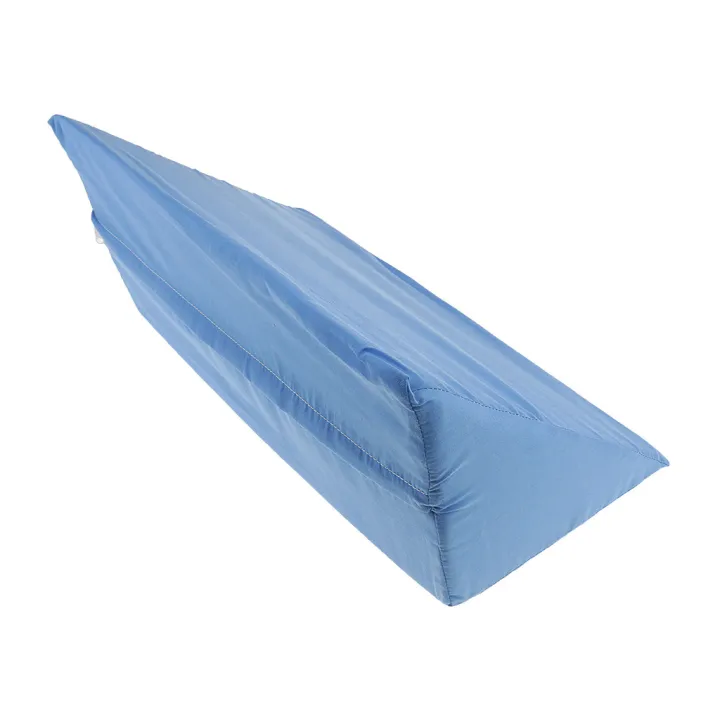 2pcs%20White%20Blue%20Foam%20Bed%20Wedge%20Pillow%20Elevation%20Cushion%20+%20Cover%20Back%20Support%20-%20Image%202