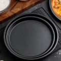 Round Pizza Plate Pan Deep Dish Tray Carbon Steel Non-stick Mold Baking Mold. 