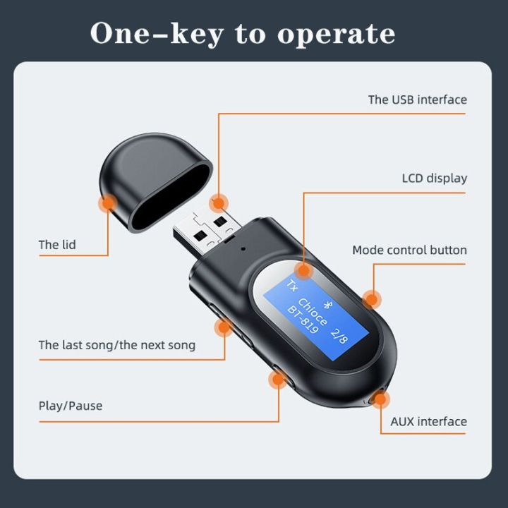 Bluetooth%205.0%20Receiver%20Transmitter%20Audio%20Adapter%20LCD%20Display%203.5mm%20Aux%20Wireless%20Stereo%20Music%20Adapter%20For%20TV%20PC%20Car%20Speaker%20-%20Image%209