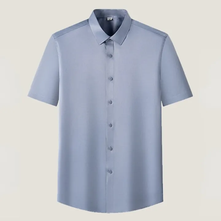 Casual%20Short%20Sleeve%20Shirts%20for%20Men%205XL%20Stretch%20Solid%20Color%20Soft%20Half%20Sleeve%20Men%20Shirt%20Business%20Regular%20Fit%20Without%20Front%20Pocket%20-%20Image%203