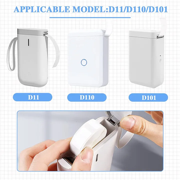 EITGZWAS%202X%20D101%20D11%20D110%20White%20Label%20Printing%20Paper%20Name%20Sticker%20Adhesive%20Book%20Stationery%20Labeling%20Machine,%2015X30mm%20-%20Image%203