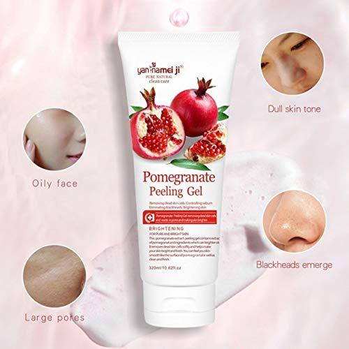 320ml Pomegranate Apple Cucumber Essence Facial Non-irritating Exfoliating Gel peeling gel skin care deep cleansing gel
