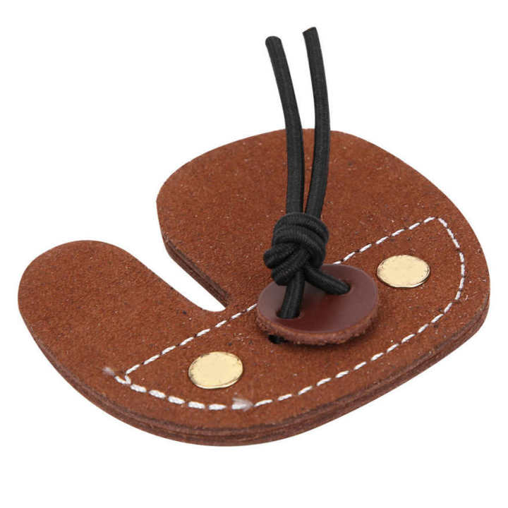 Finger Guard Archery Game Protective Gear Traditional Recurved Bow Artificial Cow Leather