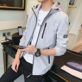 Young Fashion Jacket Men Hooded Casual Jacket Spring Autumn Men Outwear Zipper cket Slim Fit Men's Clothing Brand. 